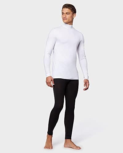 32 Men's Lightweight Baselayer Mock Top | Long Sleeve | Form Fitting | 4-Way Stretch | Thermal