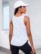 Women's Workout Tops Print Sleeveless Athletic Running Tank Tops