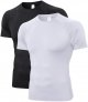 Men's Compression Shirts Short Sleeve Workout Shirt, Quick Dry Sports Tops Baselayer Athletic Undershirts for Men