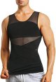 Mens Compression Shirt Slimming Body Shaper Vest Sleeveless Undershirt Tank Top Tummy Control Shapewear for Men