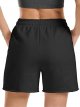 Women's Sweat Shorts Casual Drawstring Shorts Comfy Cotton High Waisted Workout Lounge Shorts with Pockets