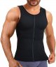 Compression Shirts for Men Zipper Vest Body Shaper Slimmer Undershirts