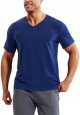 Mens Dry Fit V Neck T-Shirts Workout Soft Short Sleeve Moisture Wicking Running Athletic Gym Casual Tee Tops