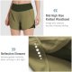 Women's 2 in 1 Running Athletic Shorts with Liner Lightweight Quick-Dry Workout Active Yoga Shorts with Pockets