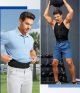 Mens Body Shaper Tank Top Compression Shirts Sleeveless Slimming Undershirt Gynecomastia Shapewear with Zipper