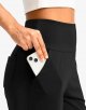 Women's Long Shorts with Pockets High Waisted Knee Length Shorts for Women Walking Athletic Workout