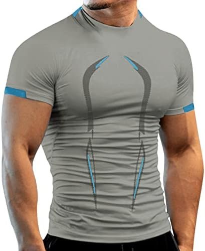 Men's Compression Shirts Short Sleeve Workout T-Shirt Cool Dry Undershirts Baselayer Sport Cool Shirt Running Tops