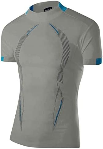 Men's Compression Shirts Short Sleeve Workout T-Shirt Cool Dry Undershirts Baselayer Sport Cool Shirt Running Tops