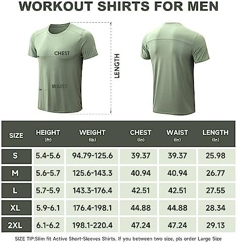 3 Pack Men Gym Tops for Men Running Shirts Men Quick Dry Sport Training Short Sleeve Tops Breathable Athletic Workout T Shirt