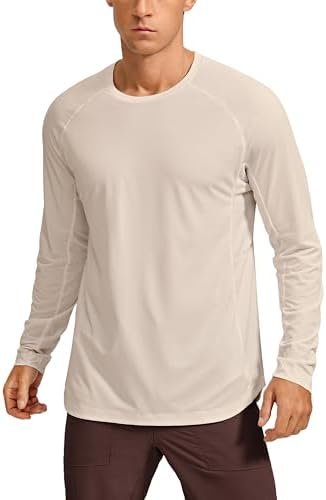 Lightweight Long Sleeve Shirts for Men Moisture Wicking Quick Dry Shirt Workout Running Basic Tee Tops