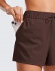 Stretch Shorts for Women Work Casual 2.5" - Athletic Shorts with Pockets for Workout Travel Hiking Golf