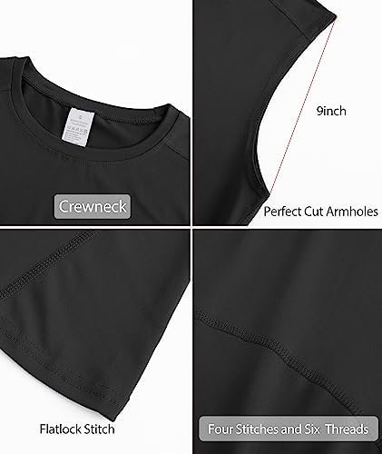 Men's 5 Pack Compression Tank Tops Athletic Muscle Tee Fitness Bodybuilding Sleeveless T-Shirt