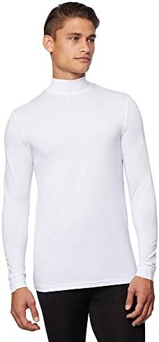 32 Men's Lightweight Baselayer Mock Top | Long Sleeve | Form Fitting | 4-Way Stretch | Thermal