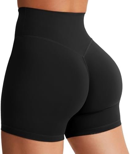 Women's Shorts 4.5" / 6" Workout Gym Shorts Craze High Waist Tummy Control Hidden Scrunch Running Yoga Shorts