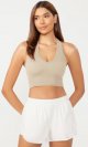 3-Pack Seamless Racerback Crop Tank for Women Ribbed Knit Soft Crop Tops