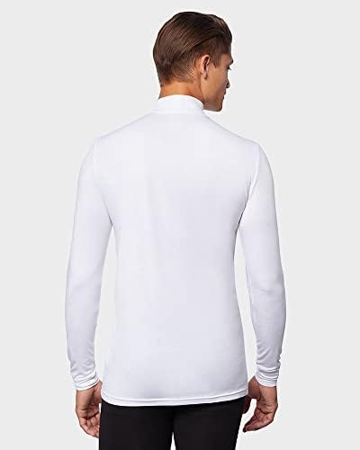 32 Men's Lightweight Baselayer Mock Top | Long Sleeve | Form Fitting | 4-Way Stretch | Thermal