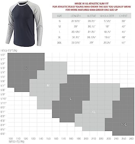 Men's Casual Vintage Slim Fit Short/Long Sleeve Sleeveless Active Sports Gym Workout Baseball Hiking Tee Shirts