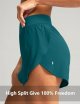 High Waisted Athletic Running Shorts for Women Dolphin Shorts High Split Quick Dry Gym Workout Shorts with Liner