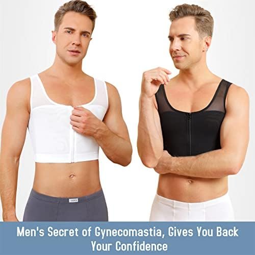 Gynecomastia Compression Shirts for Men Chest Binder Vest Slimming Undershirt Shapewear Tank Top