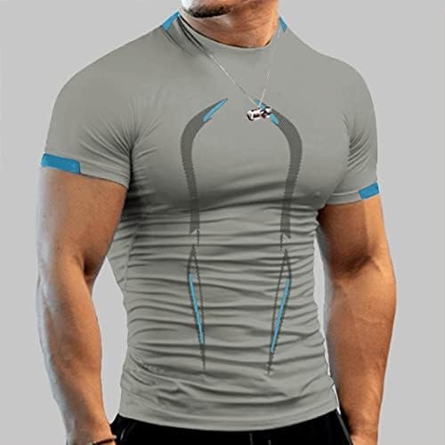 Men's Compression Shirts Short Sleeve Workout T-Shirt Cool Dry Undershirts Baselayer Sport Cool Shirt Running Tops