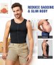 Compression Shirts for Men Zipper Vest Body Shaper Slimmer Undershirts